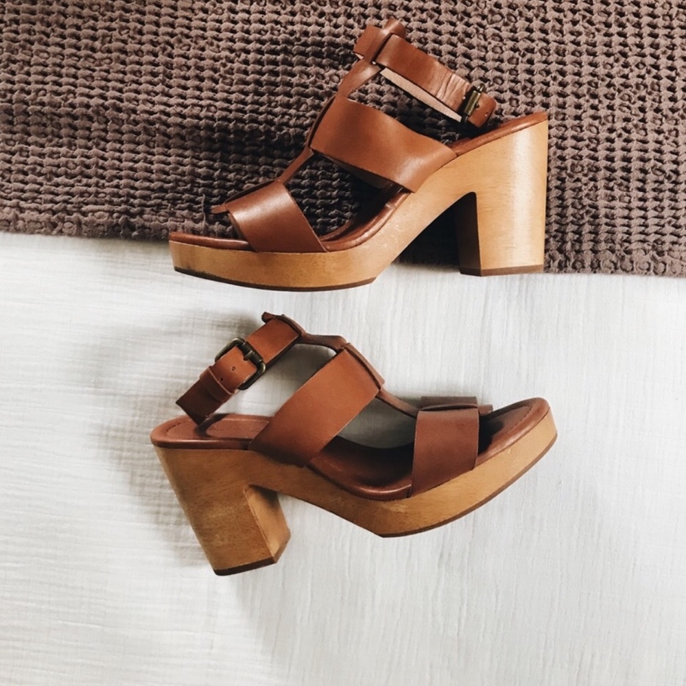 Madewell Irving Wood Block Heeled Sandals
